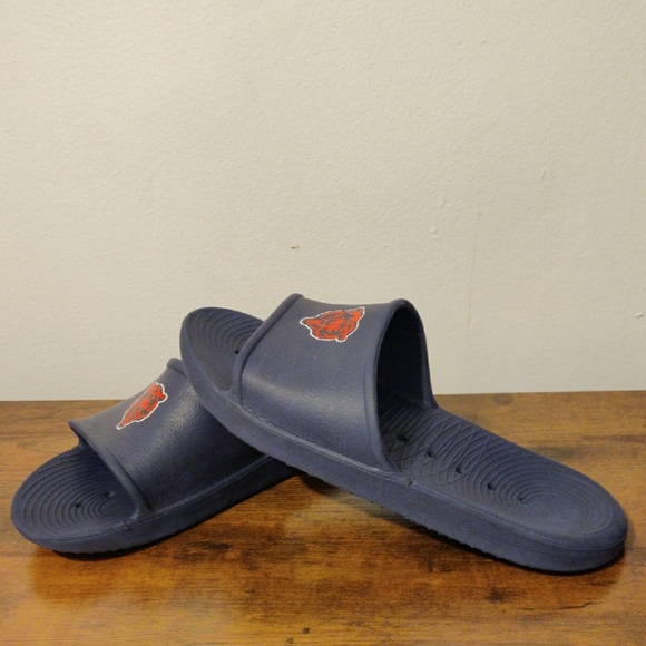Men's Navy Slide Sandals - Picture 7 of 9